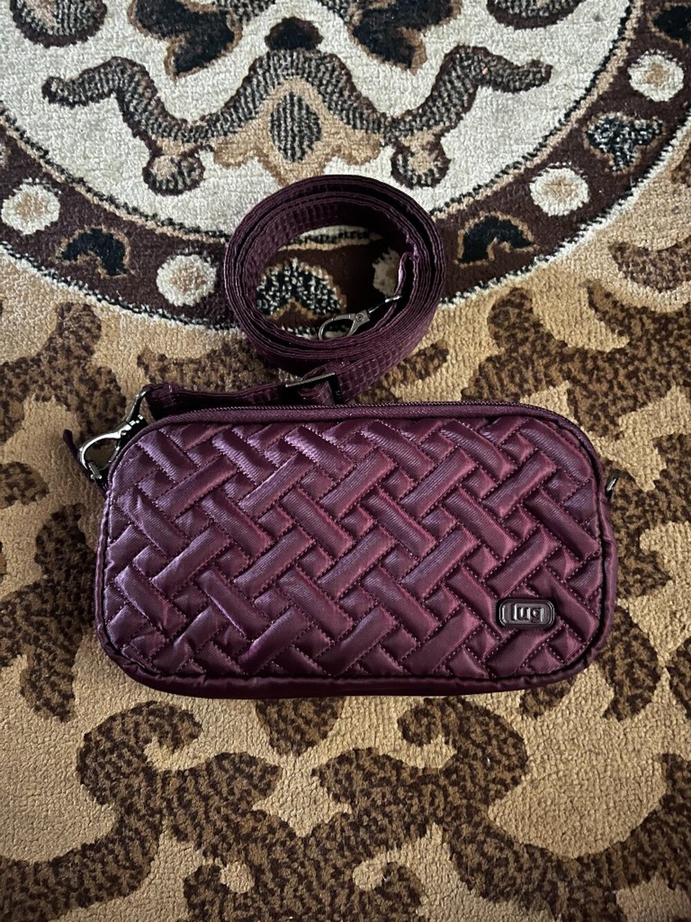 LUG Coupe XL Burgundy Crossbody Bag